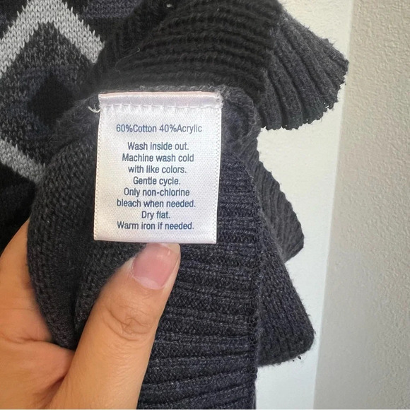 Urban Pipeline Mens Aztec Geometric Cardigan Sweater Blue Size Large - Picture 6 of 6